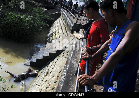 Corps noyé Banque D'Images