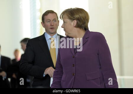 Merkel et Kenny Banque D'Images