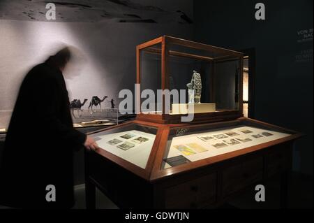 Routes d'Arabie. Les trésors archéologiques de l'Arabie saoudite, une exposition dans le Musée de Pergame Banque D'Images