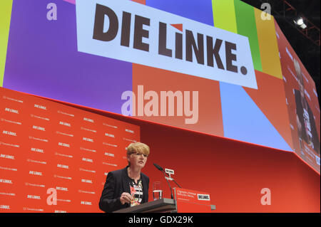 Portrait de Gabi Zimmer à Berlin, Allemagne, 2014 Banque D'Images