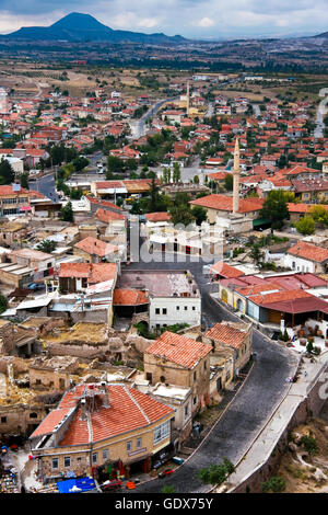 La Turquie, ville d'Uchisar en Cappadoce Banque D'Images