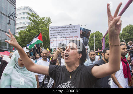 Al Qods manifestation à Berlin, Allemagne, 2014 Banque D'Images