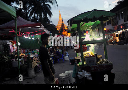 Food à Yangon Banque D'Images