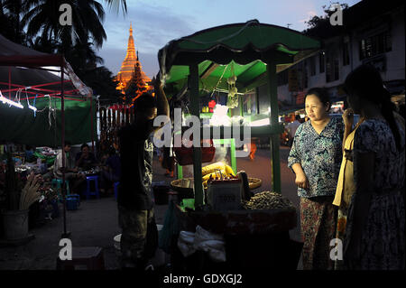 Food à Yangon Banque D'Images