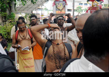 Singapour. 2016. Festival Thaipusam Banque D'Images