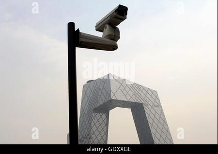 La Chine. 2012. Beijing. Siège CCTV Banque D'Images