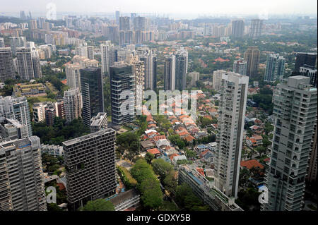 Singapour. 2016. City skyline Banque D'Images