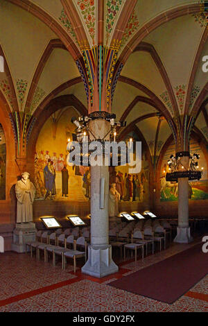 Géographie / voyage, Allemagne, Bade-Wurtemberg, Bretten, museum / Musées, Melanchthon chambre, vue de l'intérieur, Memorial Hall de statues des réformateurs, la peinture murale, Additional-Rights Clearance-Info-Not-Available- Banque D'Images