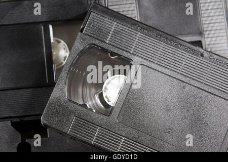 Les cassettes vierges VHS Banque D'Images