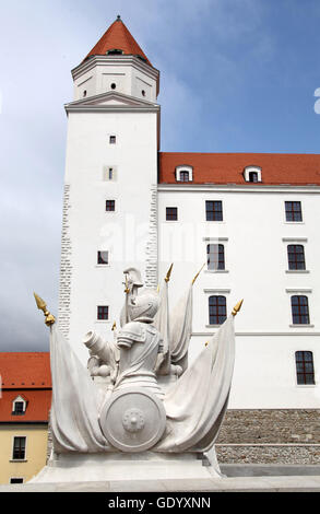 Le château de Bratislava en Slovaquie Banque D'Images