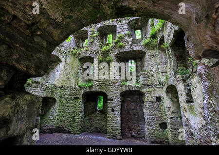 Château d'Oxwich, péninsule de Gower, pays de Galles Banque D'Images