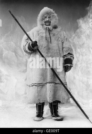 FRIDTJOF NANSEN (1861-19340) explorateur norvégien et scientifique dans un studio maquette de l'Arctique Banque D'Images