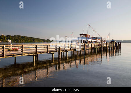 Géographie / voyage, Allemagne, Bavière, Ammersee (Lac Ammer), Ostfildern, embarcadère, Additional-Rights Clearance-Info-Not-Available- Banque D'Images