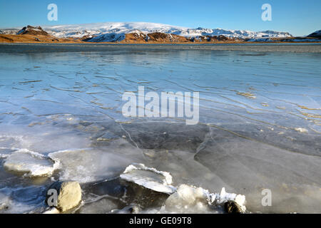 Géographie / billet, l'Islande, du sud de l'Islande, Dyrholaey, sur la glace, près de Myrdalsjökull Dyrholaos, Additional-Rights Clearance-Info-Vik-Not-Available Banque D'Images