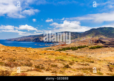 La Ponta de Sao Lourenço, la partie la plus orientale de l'île de Madère, Portugal Banque D'Images