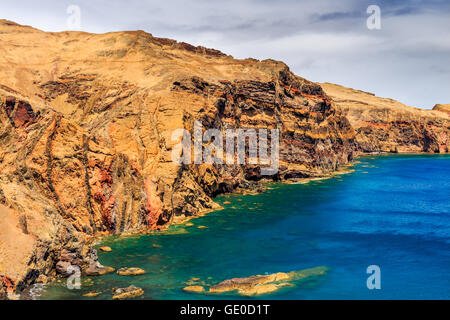 La Ponta de Sao Lourenço, la partie la plus orientale de l'île de Madère, Portugal Banque D'Images