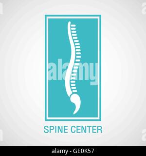 Logo du centre de rachis vector Illustration de Vecteur