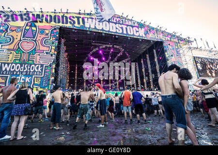 Les personnes de moins grande scène lors du 19e Festival de Woodstock (Woodstock Willa Arte). Banque D'Images