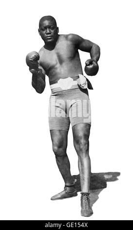 Jack Johnson, Boxer. Portrait de John Arthur 'Jack' Johnson (1878-1946), par E S Caywood, 1910. Banque D'Images