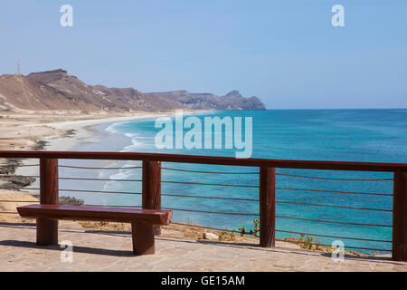 Al Mughsayl - destinations touristiques populaires dans la région de Dhofar, Oman. Banque D'Images