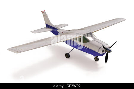 3D render : petit avion de tourisme isolated on white Banque D'Images