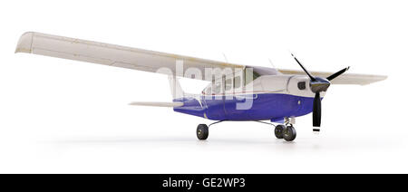 3D render : petit avion de tourisme isolated on white Banque D'Images