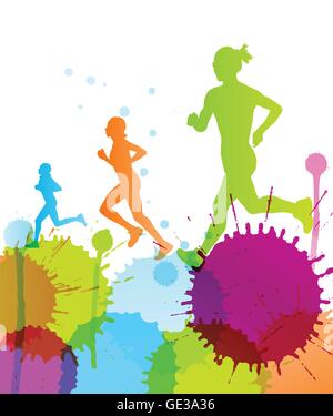 Porteur abstract color splash vector background pour poster Illustration de Vecteur