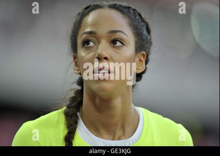 Londres, Royaume-Uni. 22 juillet, 2016. Katarina Johnson-Thompson (GBR). Jeux d'anniversaire. London Diamond League. Stade olympique. Queen Elizabeth Olympic Park. Stratford. Londres. UK. 22/07/2016. Credit : Sport en images/Alamy Live News Banque D'Images