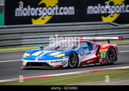 Nurburgring, en Allemagne. 22 juillet, 2016. WEC 6 heures de Nurburgring course d'endurance, la libre pratique. # 67 L'équipe de Chip Ganassi Ford UK (USA) FORD GT LMGTE PRO MARINO FRANCHITTI (GBR) Andy Priaulx (GBR) HARRY ZECH (GBR) : Action de Crédit Plus Sport Images/Alamy Live News Banque D'Images