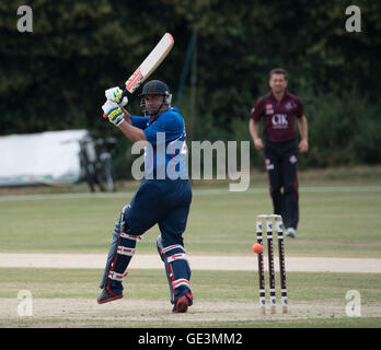 Brentwood, Essex, 22 juillet 2016 Hollioake Adam, de l'APC English Masters contre Brentwood Cricket Club Crédit : Ian Davidson/Alamy Live News Banque D'Images