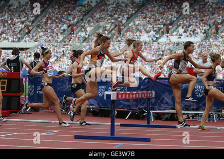 Londres, Royaume-Uni. 23 juillet 2016. Londres, Royaume-Uni. Ligue de diamant de l'IAAF Anniversaire Jeux. 3000m steeple femmes. Crédit : Dan Cooke/Alamy Live News Banque D'Images