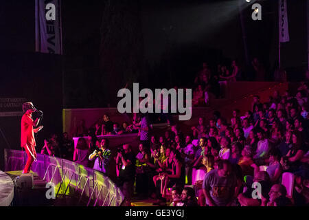 Cartagena, Espagne. 23 juillet, 2016. Groupe suédois Bob Hund dans la Mar de Músicas Festival. Credit : ABEL F. ROS/Alamy Live News Banque D'Images