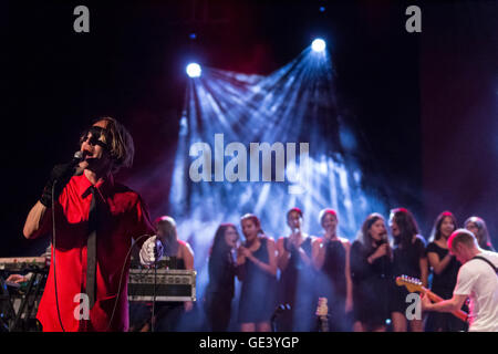 Cartagena, Espagne. 23 juillet, 2016. Groupe suédois Bob Hund dans la Mar de Músicas Festival. Credit : ABEL F. ROS/Alamy Live News Banque D'Images