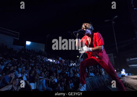 Cartagena, Espagne. 23 juillet, 2016. Groupe suédois Bob Hund dans la Mar de Músicas Festival. Credit : ABEL F. ROS/Alamy Live News Banque D'Images