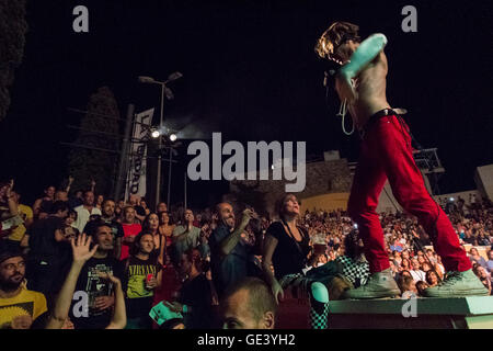 Cartagena, Espagne. 23 juillet, 2016. Groupe suédois Bob Hund dans la Mar de Músicas Festival. Credit : ABEL F. ROS/Alamy Live News Banque D'Images