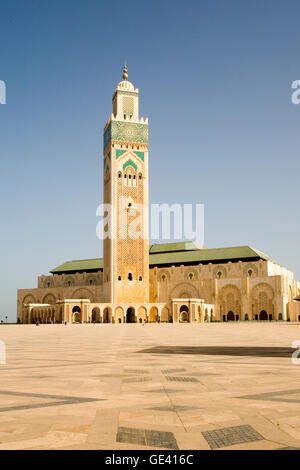 Géographie / voyages, Maroc, Casablanca, Grande Mosquée Hassan II, construit : 1993, avec le minaret quadratique (200 m) cette mosquée est le plus grand édifice sacré, Additional-Rights Clearance-Info-Not-Available- Banque D'Images