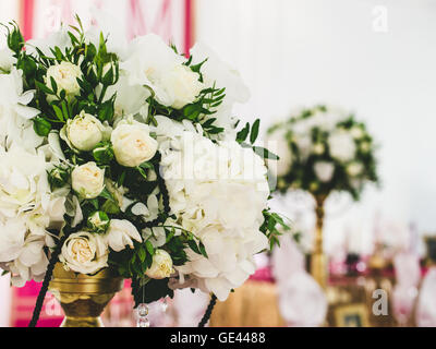 Réglage de la table de Mariage Dîner Banque D'Images