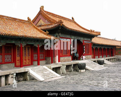 Yonghegong, le Palais de l'harmonie éternelle dans la Cité interdite - Pékin, Chine. Banque D'Images