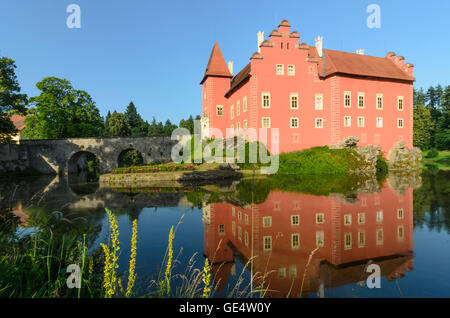 (Pluhow Pluhuv Zdar) : Cervena Lhota (Rothlhotta) Château, République tchèque, Jihocesky, Fethiye, La Bohême du Sud, Banque D'Images