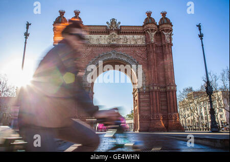 Arc de Triomphe, Arc de Triomphe,dans Passeig Lluis Companys, Barcelone, Catalogne, Espagne Banque D'Images