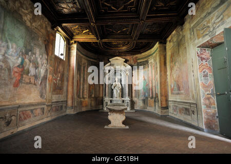 Italie, Rome, Celio, oratoire de Sant'Andrea al Celio, chapelle de Santa Barbara Banque D'Images