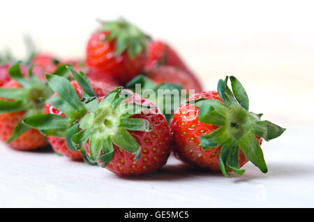 Groupe de fraise avec flash rempli Banque D'Images