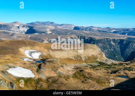 Vue paysage du Beartooth Mountains dans le Montana, USA Banque D'Images