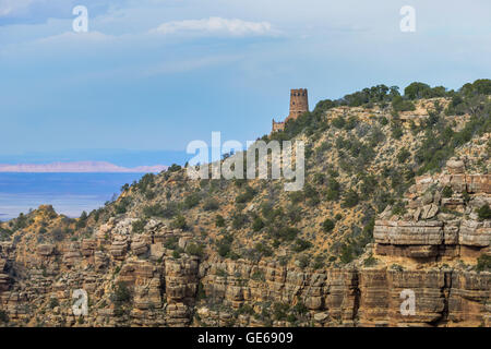 Desert View Watchtower, South Rim du Grand Canyon, Arizona, USA Banque D'Images