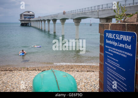 La station RNLI à Bembridge, île de Wight Banque D'Images