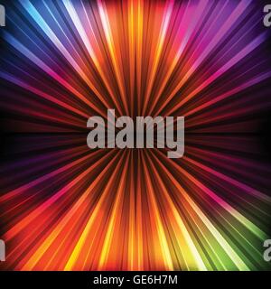 Abstract background burst avec néon et effets lumières colorées Illustration de Vecteur