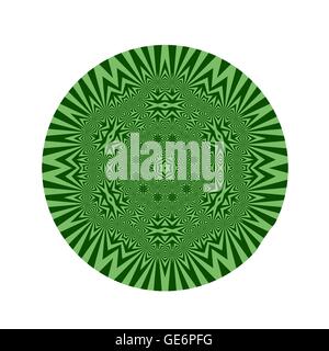 Motif rond vert ornemental Illustration de Vecteur