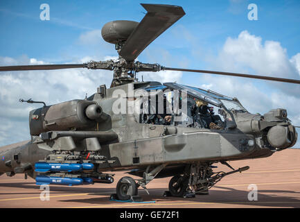 AH-64 Apache Helicoptère au Royal International Air Tattoo, RAF Fairford Banque D'Images