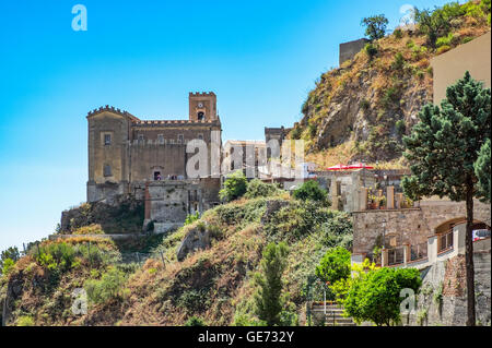 L'église de San Nicolo à Savoca , Sicile, Italie, Banque D'Images