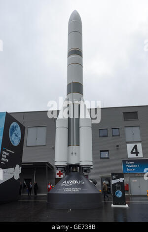 BERLIN, ALLEMAGNE - 01 juin 2016 : modèle de véhicule de lancement Ariane 6 (A64). Pavillon de l'espace. ILA Berlin Air Show Exhibition 2016 Banque D'Images